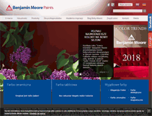 Tablet Screenshot of benjaminmoore.pl